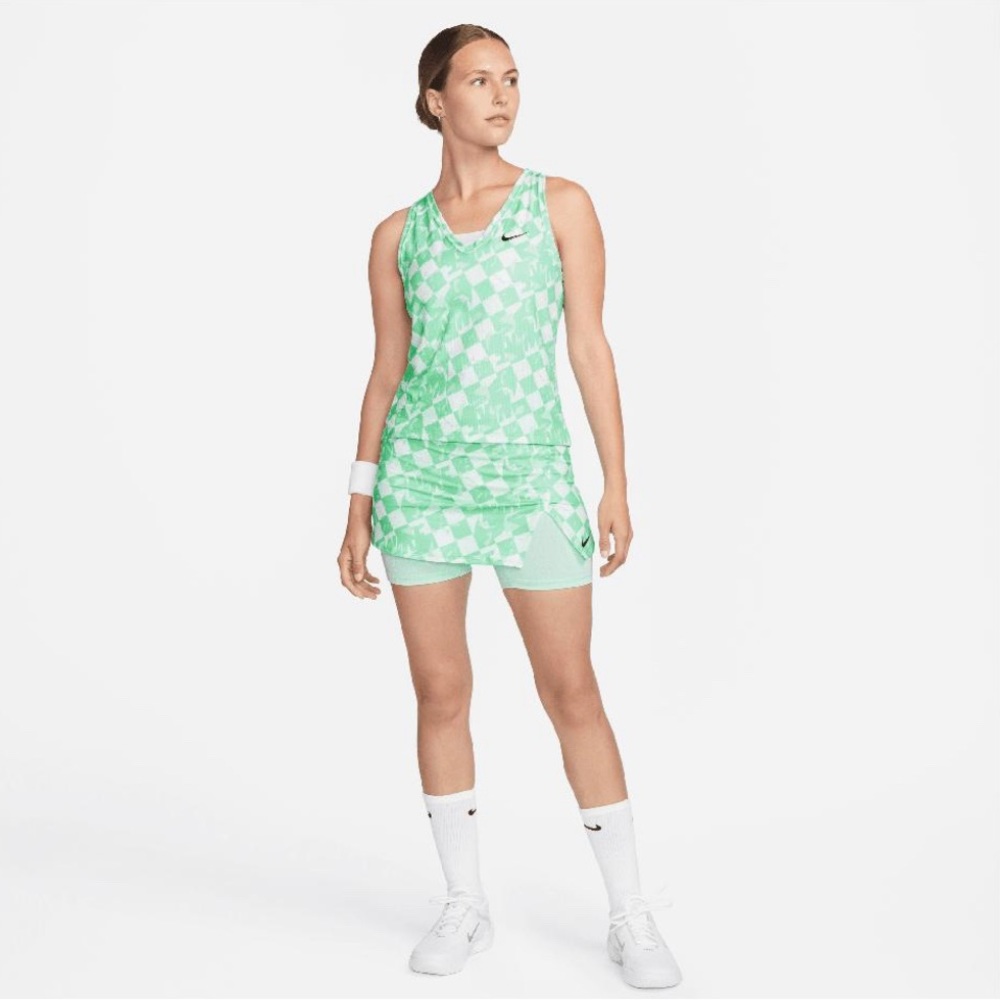 NIKE 🆕 DRI-FIT Court Dri-FIT Victory Print Tennis Top and Skort Outfit. Size M.